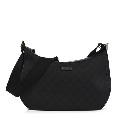 Monogram Medium Half Moon Hobo Black