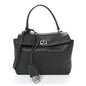 Natural Smooth Calfskin Mini Rodeo Top Handle Handbag Grey