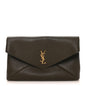 Grained Lambskin Large Cassandre Envelope Pouch Light Musk