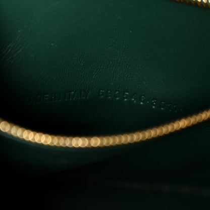 Shiny Calfskin Crocodile Embossed Small Hourglass Top Handle Bag Forest Green
