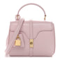 Satinated Calfskin Mini 16 Top Handle Bag Pastel Pink