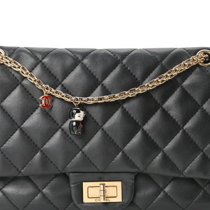 Calfskin Quilted 2.55 Paris Shanghai China Doll Reissue 227 Flap Black