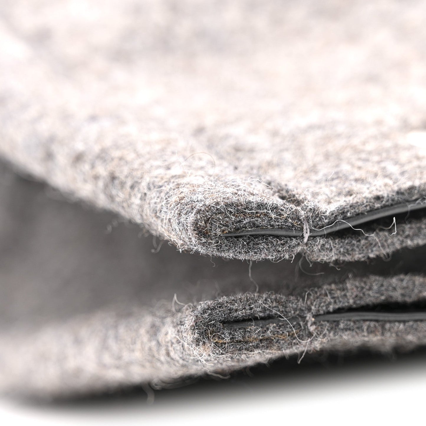Wool Calfskin Rive Gauche Tote Grey