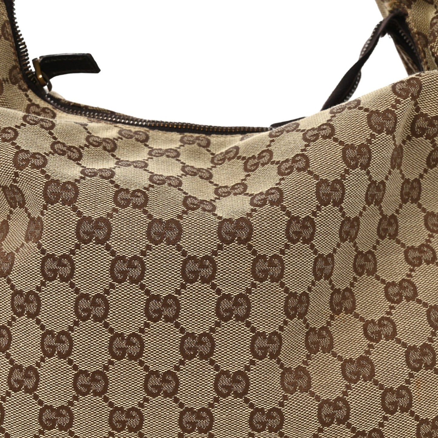 Monogram Medium Horsebit Chain Hobo Dark Brown