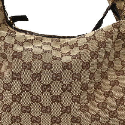 Monogram Medium Horsebit Chain Hobo Dark Brown
