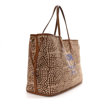 Visetos Large Liz Reversible Shopper Tote Cognac