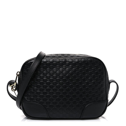 Microguccissima Mini Bree Messenger Bag Black