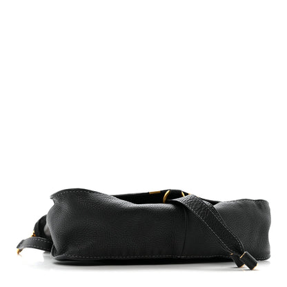 Calfskin Medium Marcie Satchel Black