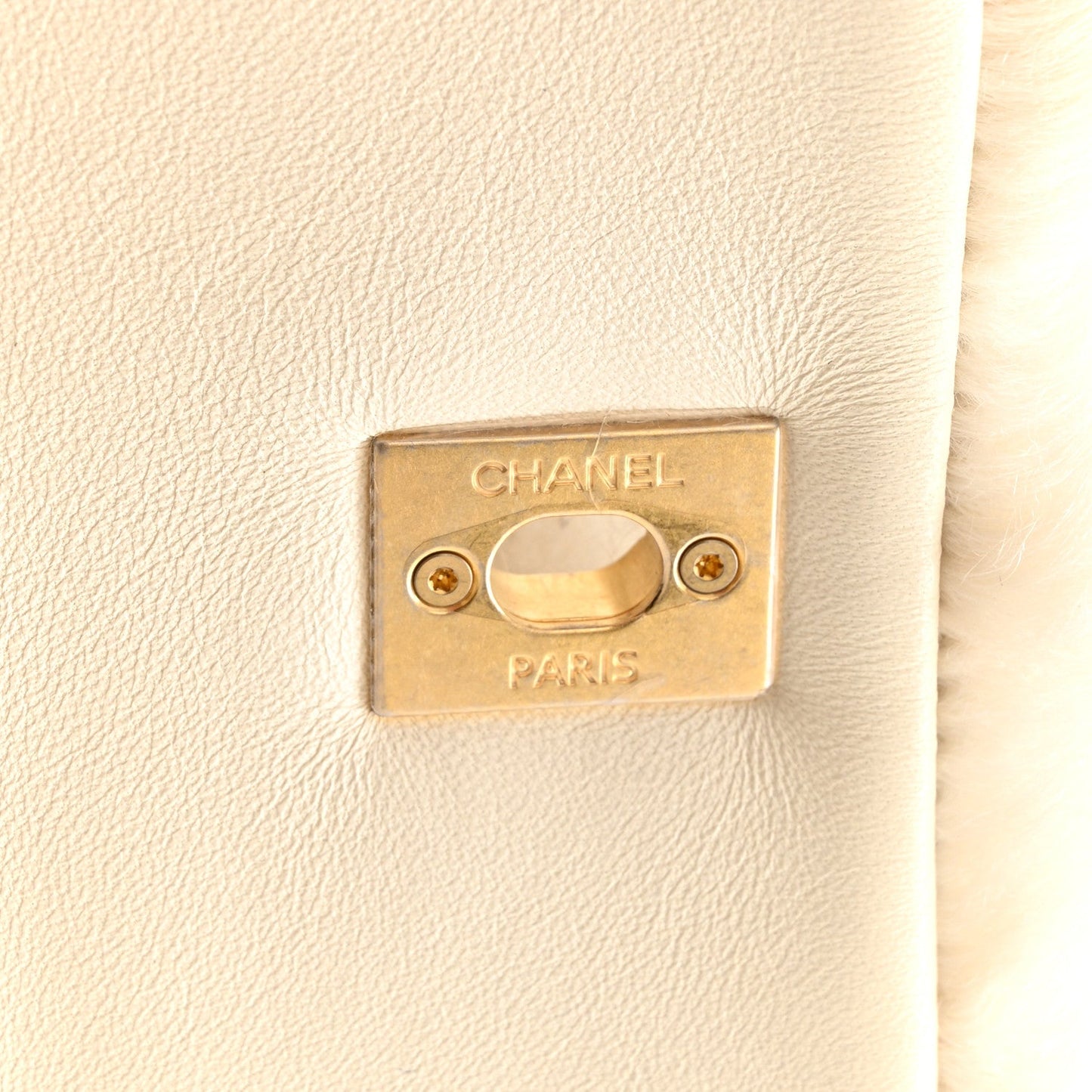 Fantasy Fur CC Mini Flap Bag White