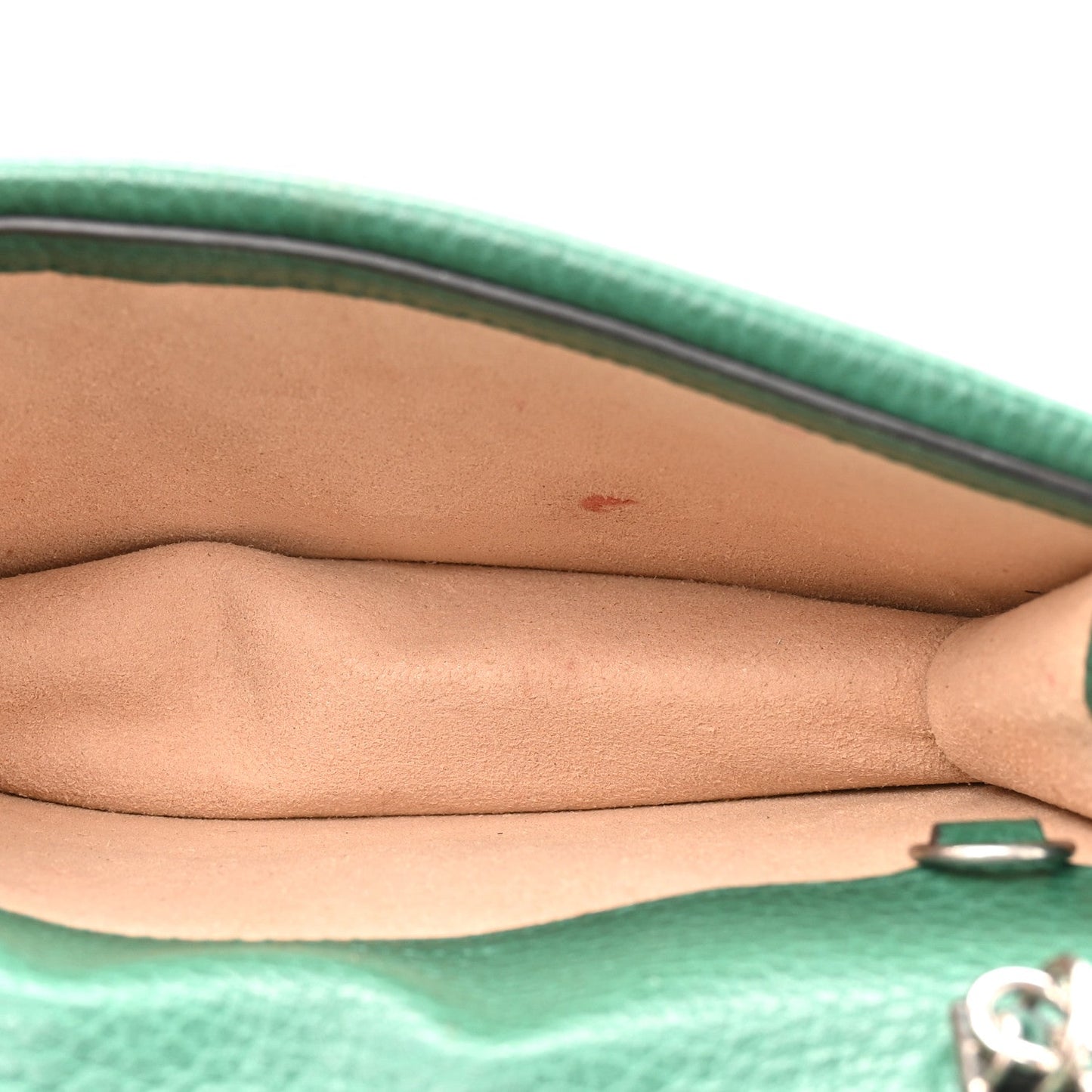 Dollar Calfskin Crystal Super Mini Dionysus Shoulder Bag Emerald