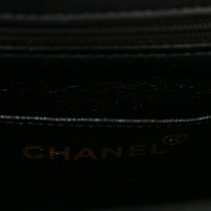 Lambskin Quilted XL Jumbo Single Flap Black