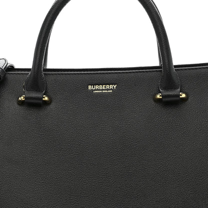 Calfskin Mega Check Small Banwell Tote Black