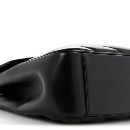 Lambskin Quilted Monogram Large Loulou Black
