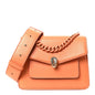Calfskin Serpenti Forever Maxi Chain Crossbody Bag Orange