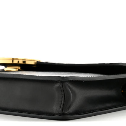 Vitello Cruise F is Fendi Bi-Color FF 1974 Embossed Medium Envelope Wallet On Chain Black Maya