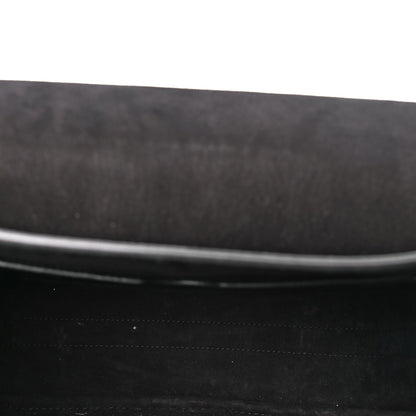 Grained Calfskin Large Bobby Flap Black