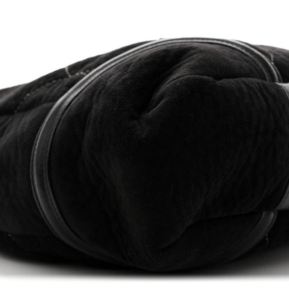 Microsuede Quilted Rodeo Drive Hobo Black