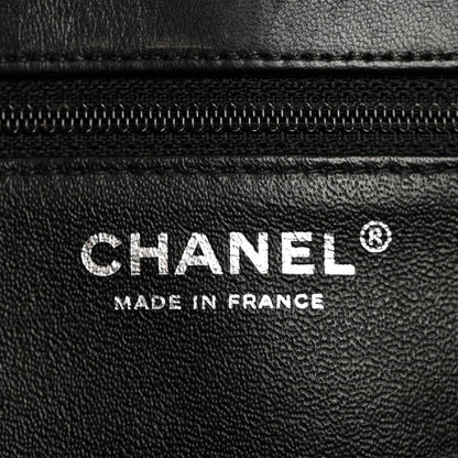 Lambskin Quilted Flap Clutch Black