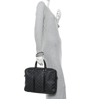 Damier Graphite Porte Documents Voyage PM
