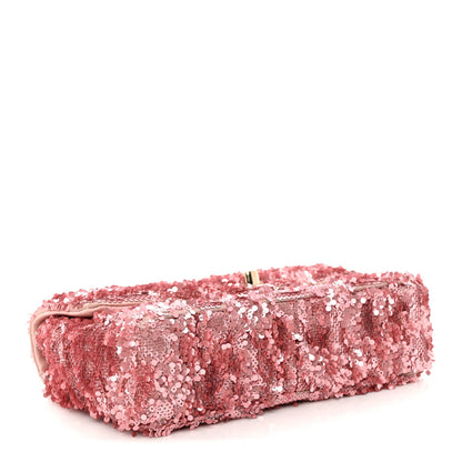 Sequin Mini Rectangular Flap Pink