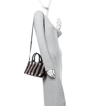 Sequin Broccato Tote Black Cipria