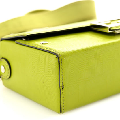 Vitello King FF Lines Embossed Baguette Soft Trunk Wasabi