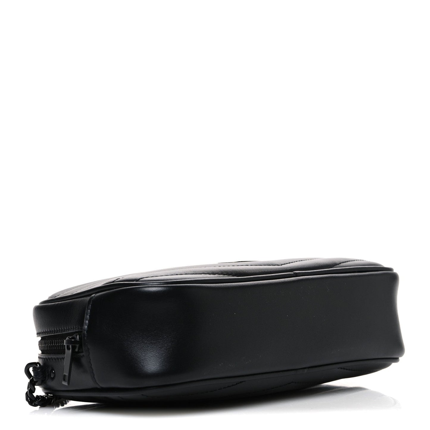 Calfskin Matelasse Monochrome Monogram Mini Lou Camera Bag Black
