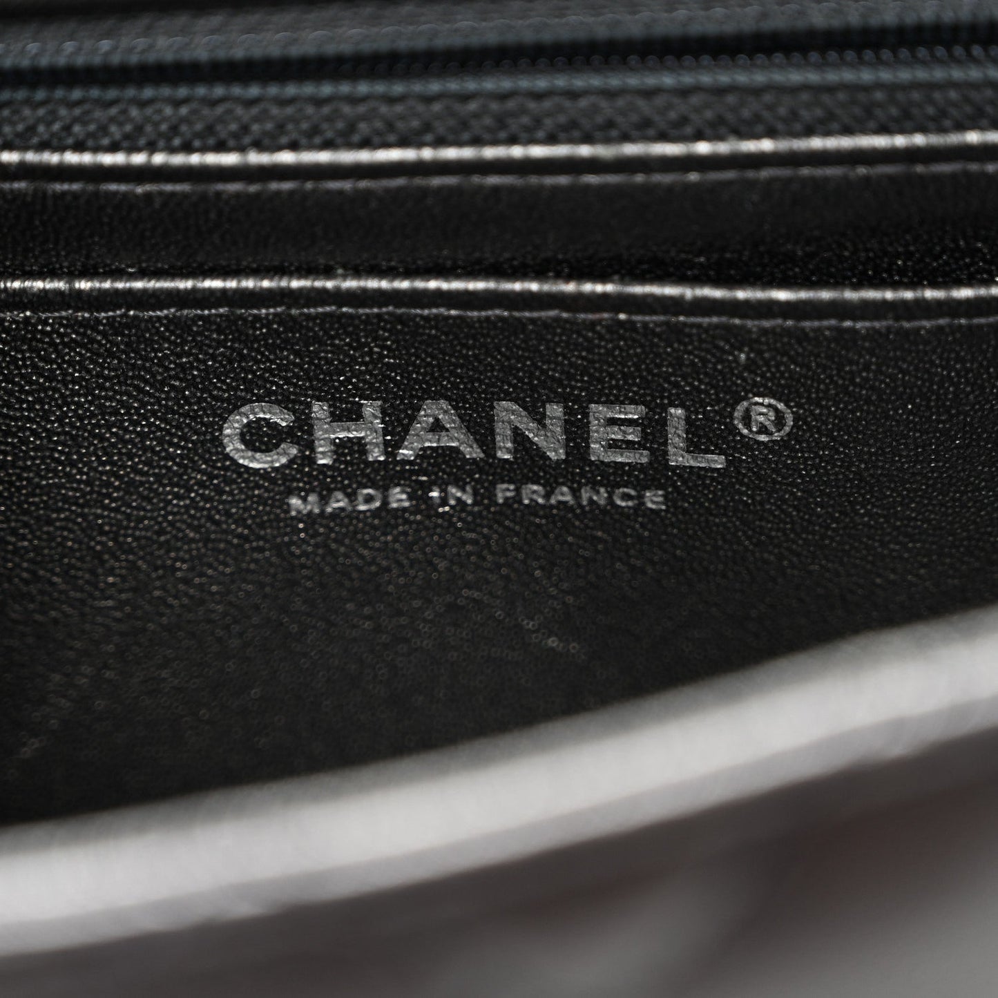 Metallic Sheepskin Quilted 2.55 Reissue Mini Flap Dark Silver