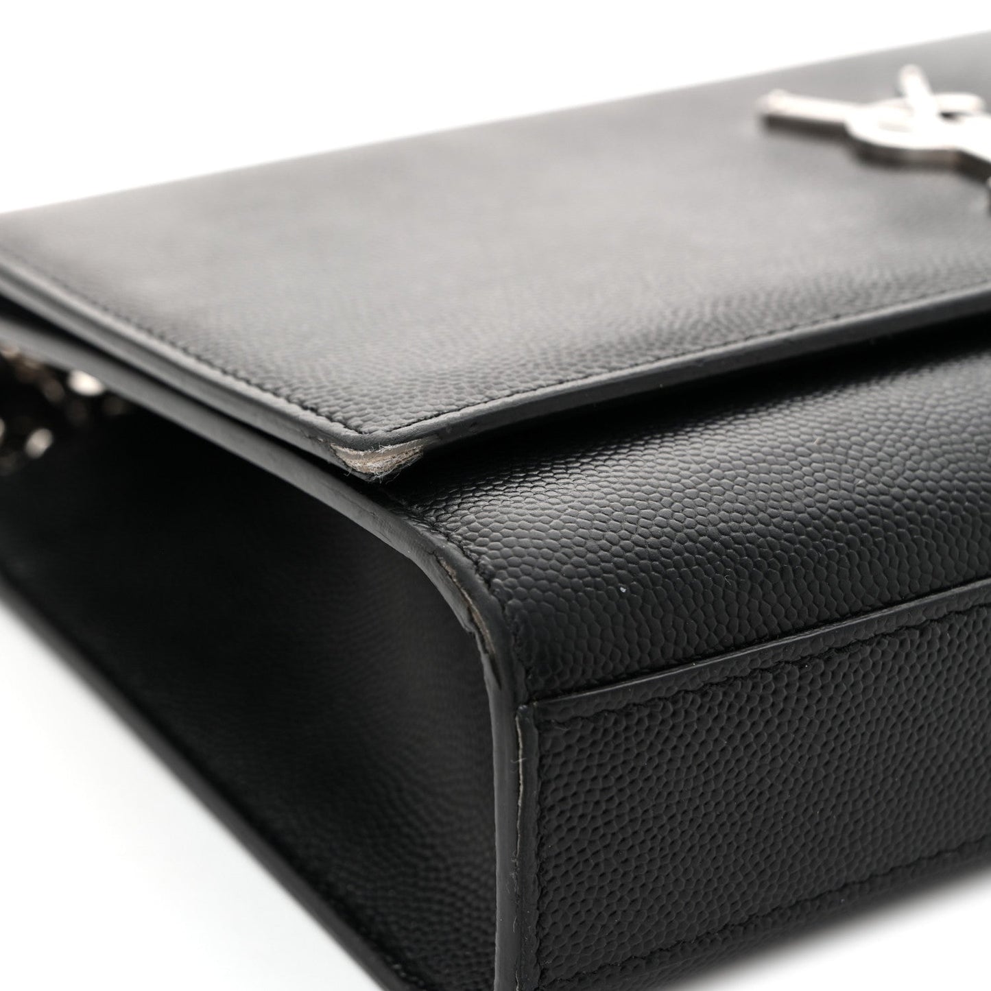Grain De Poudre Medium Classic Monogram Kate Satchel Black