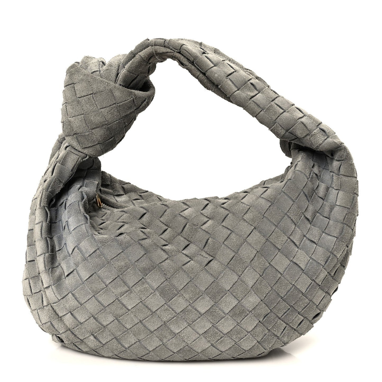 Suede Calfskin Intrecciato Teen Jodie Hobo Thunder