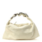 Calfskin Mini Swan Chain Shoulder Bag Almond