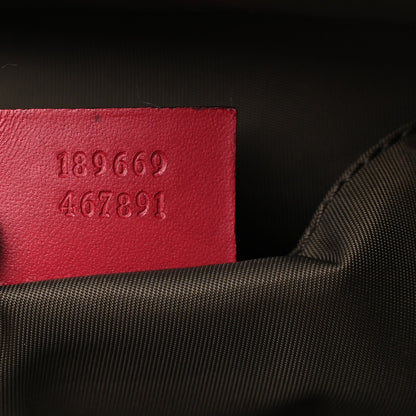 GG Monogram Medium Web Handle Vertical Tote Red