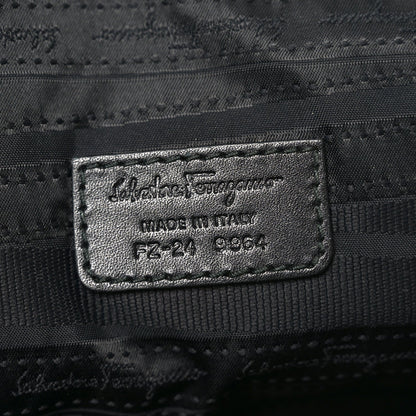 Calfskin Zip Around Briefcase Black