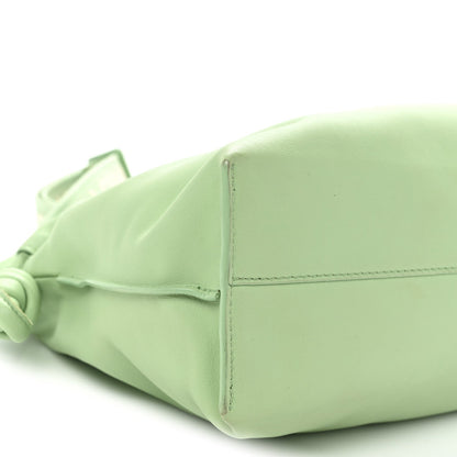Nappa Calfskin Flamenco Knot Clutch Green