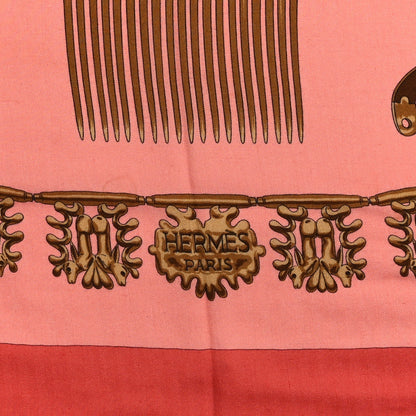 Silk Cashmere Les Cavaliers D'Or Scarf 140