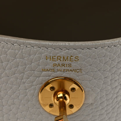 Taurillon Clemence Mini Lindy 20 New White