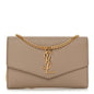 Grain De Poudre Monogram Uptown Chain Wallet Dark Beige