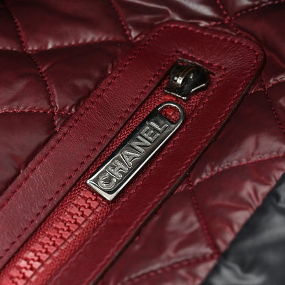 Lambskin Quilted Medium Coco Cocoon Reversible Tote Black