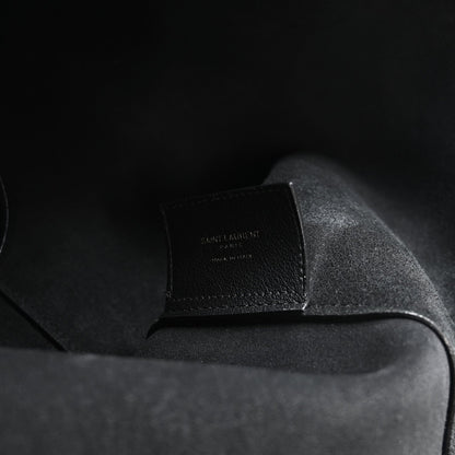 Calfskin Large Shopping Tote Black