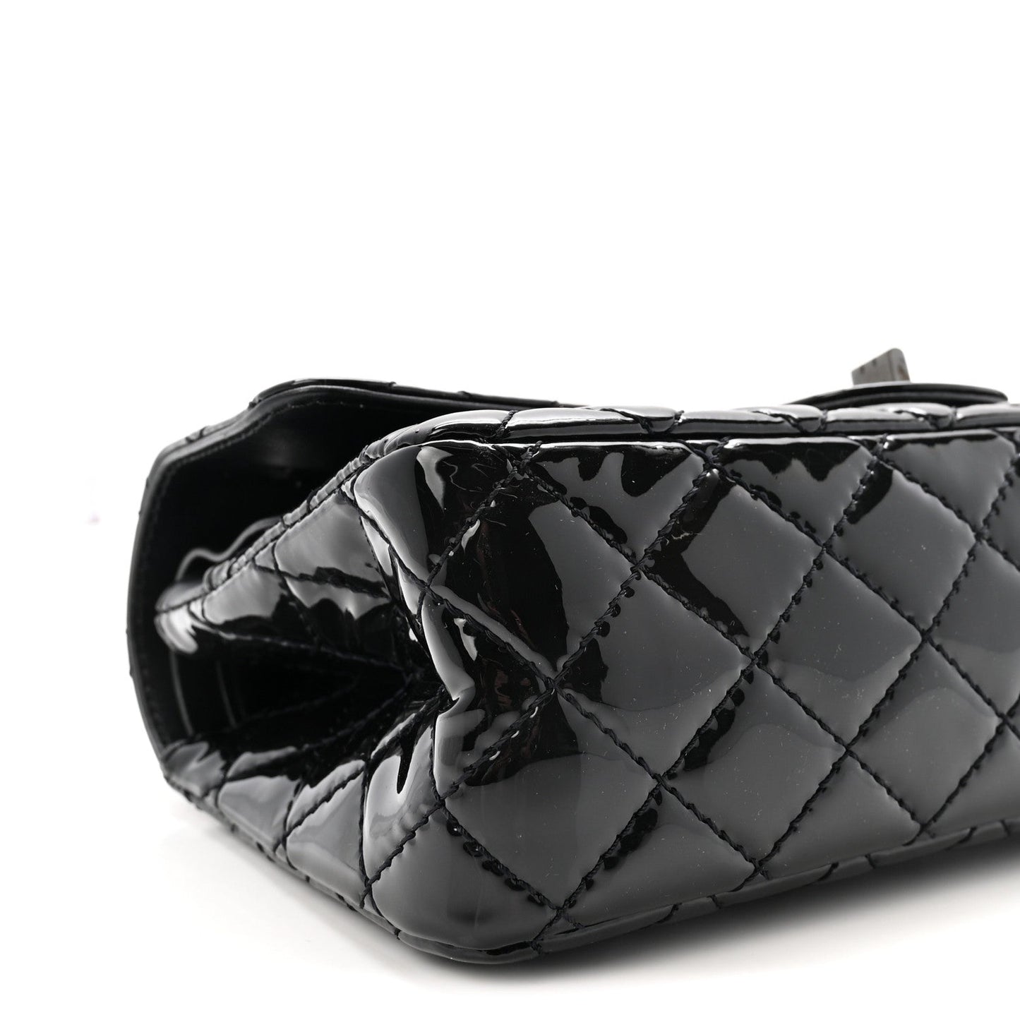 Patent Calfskin Quilted 2.55 Reissue 225 Flap So Black