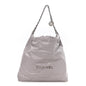 Shiny Calfskin Quilted Chanel 22 Grey