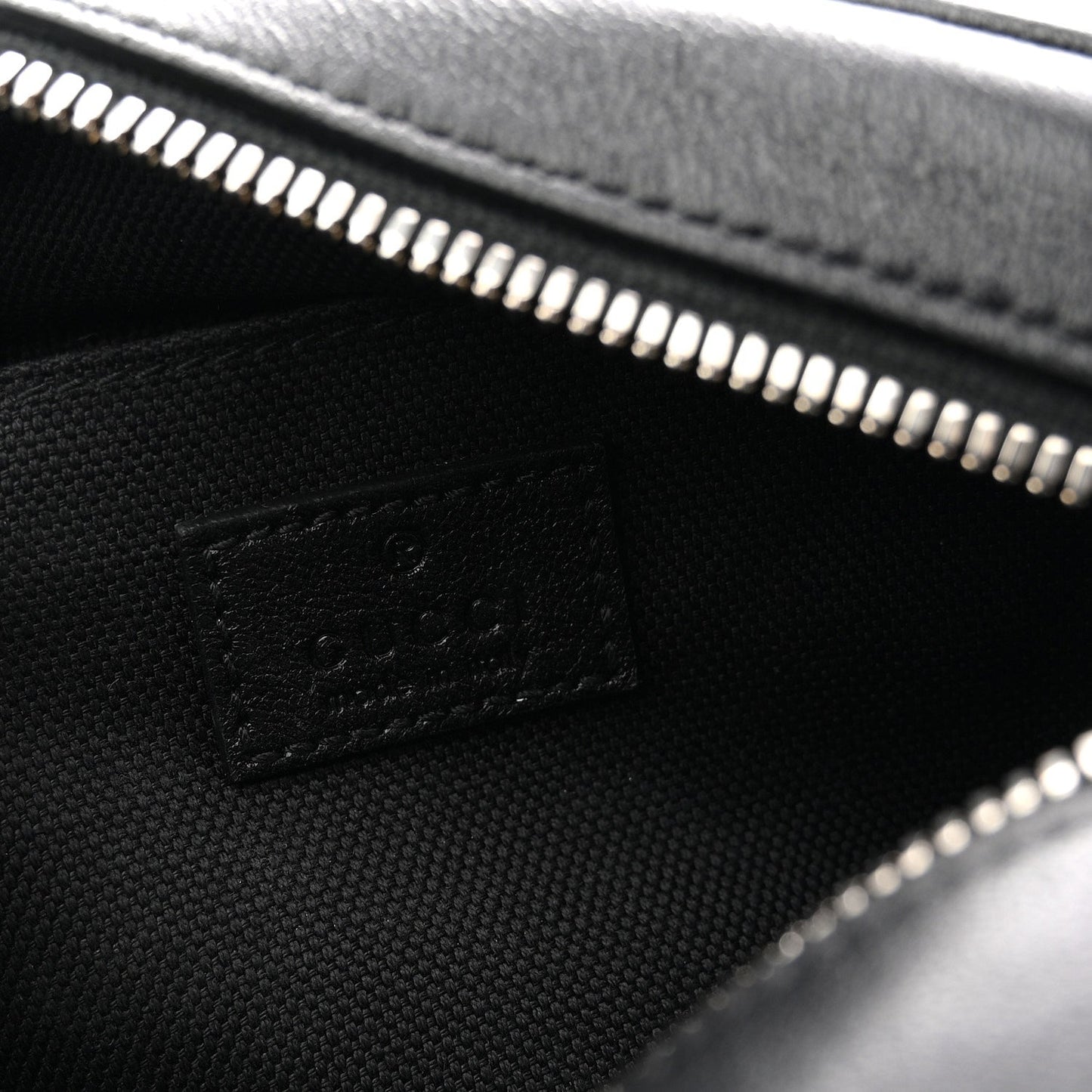 Sakai Be Green Calfskin Diagonal Stitched Mini Blondie Shoulder Bag Black