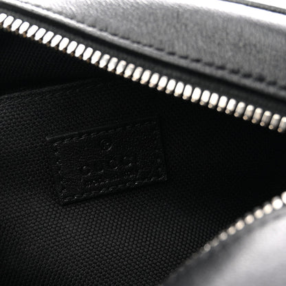 Sakai Be Green Calfskin Diagonal Stitched Mini Blondie Shoulder Bag Black