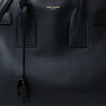 Calfskin Small Sac De Jour Black