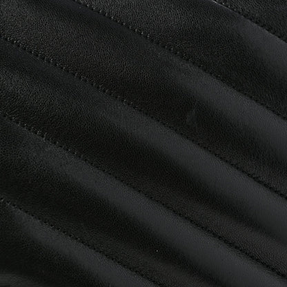 Lambskin Quilted Monogram Large Loulou Black