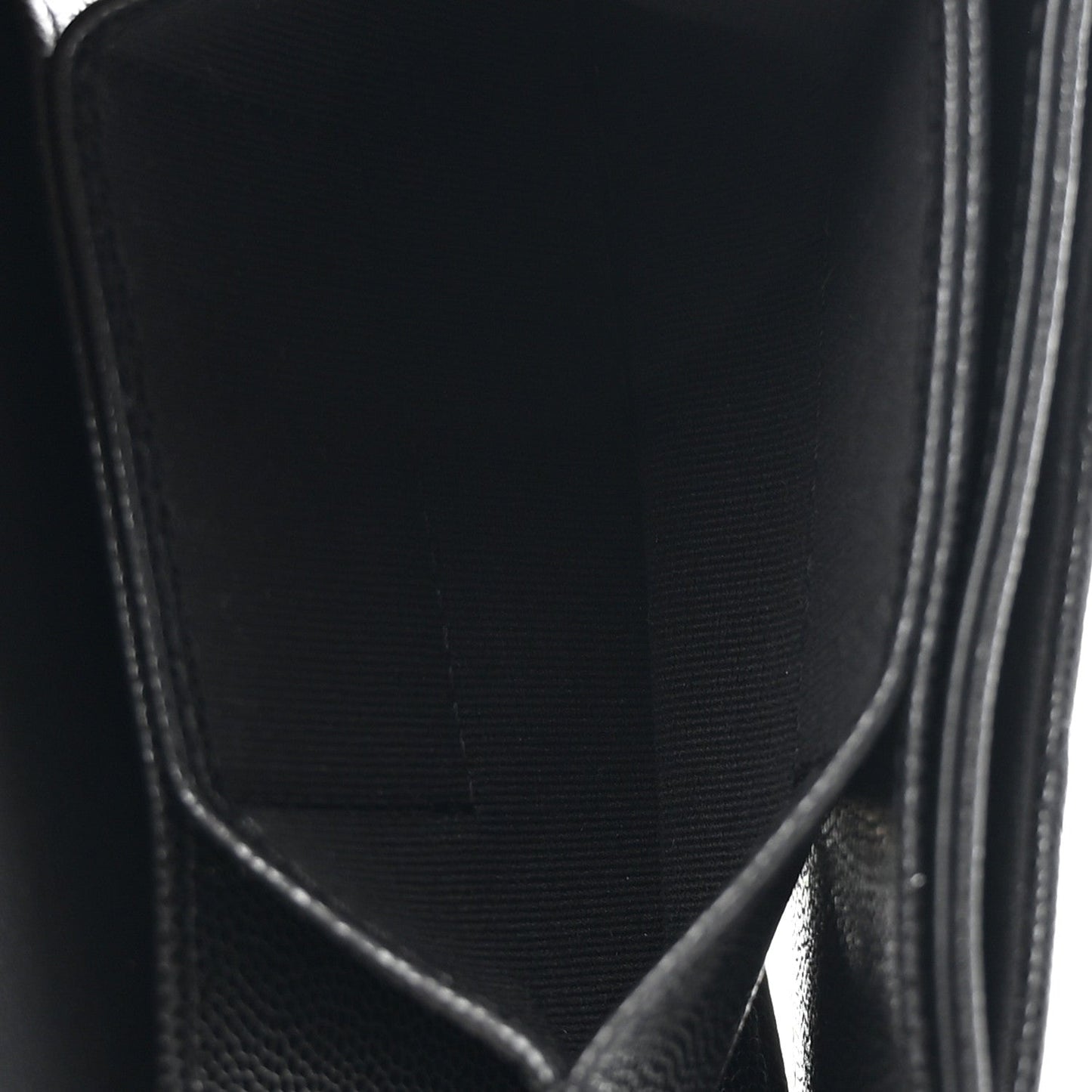 Caviar Quilted Clutch With Chain Black