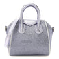 Lambskin Satin Strass Micro Antigona Lavender
