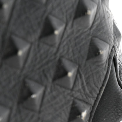 Nylon Monogram Studded Stark Medium Backpack Black