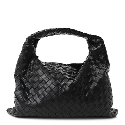 Calfskin Intrecciato Small Hop Black