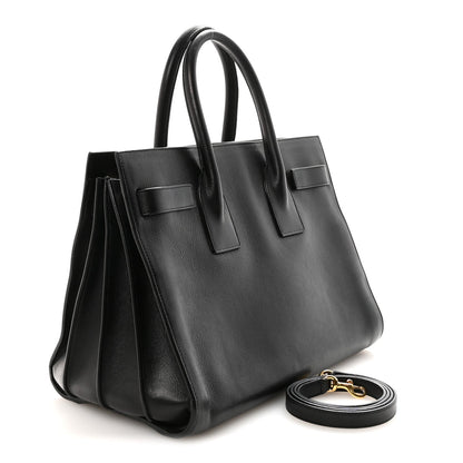 Calfskin Small Sac De Jour Black